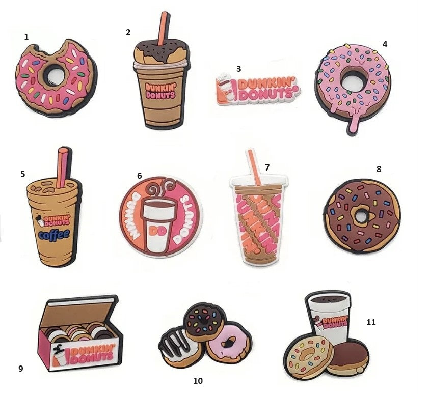 Croc shoe charm Dunkin Donuts