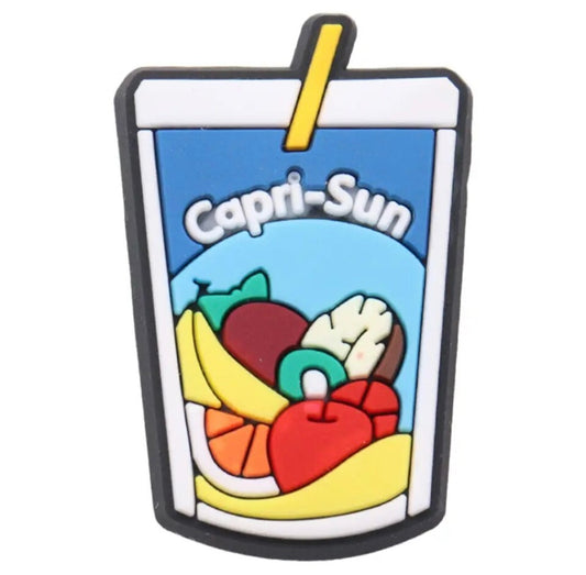 Croc shoe charm capri sun drink