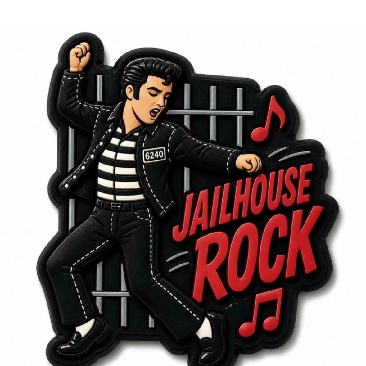 Elvis Jailhouse Rock Croc Charm