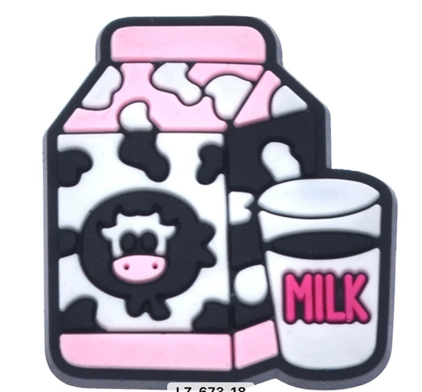 Croc Shoe Charm Milk Cow