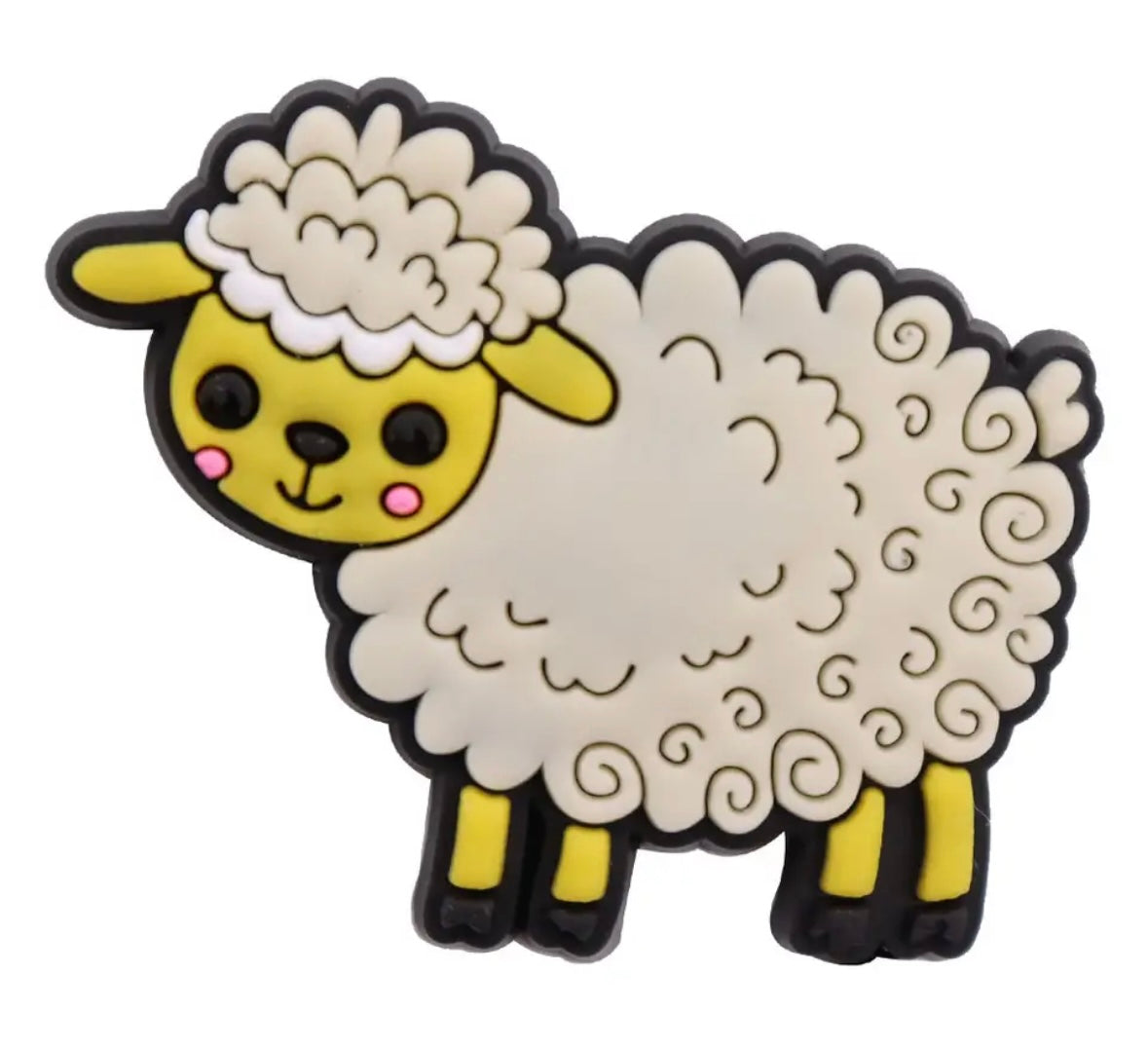 Sheep Croc Shoe Charm