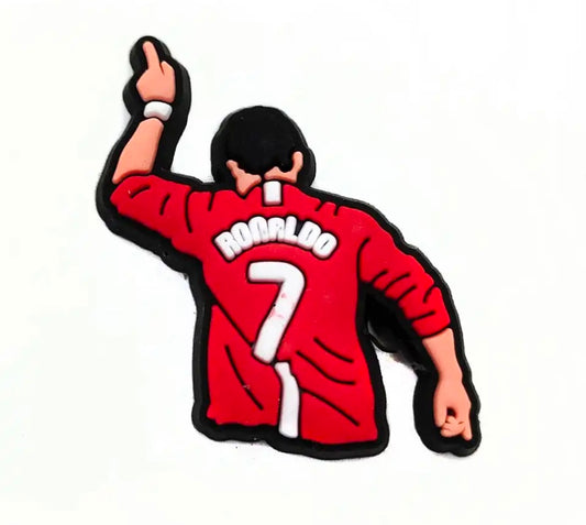 Croc shoe charm Ronaldo football soccer