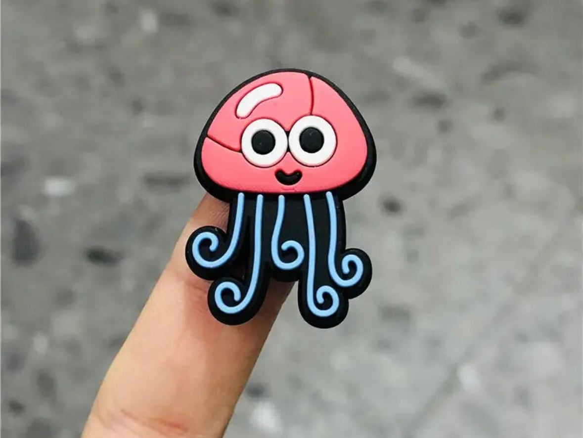 Jellyfish Croc Charm