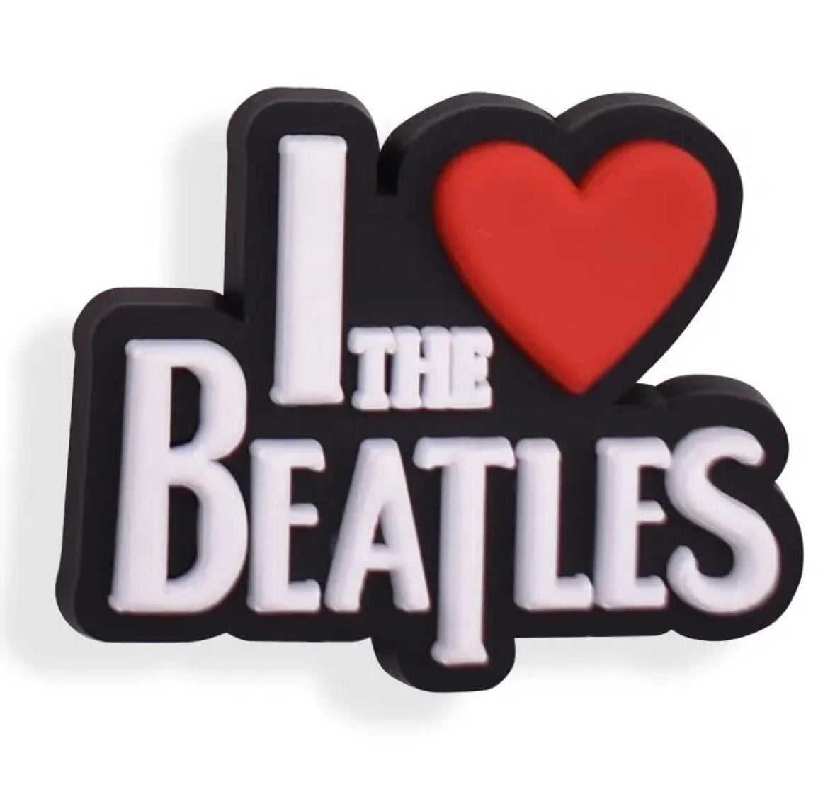 I love the Beatles Croc Charm