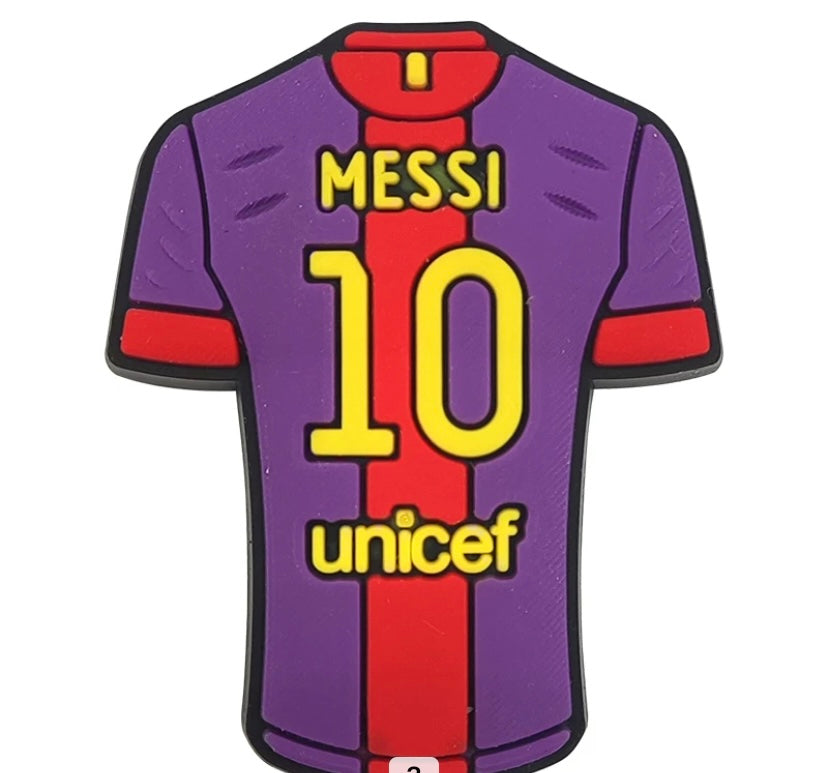 Croc shoe charm Football Soccer Messi