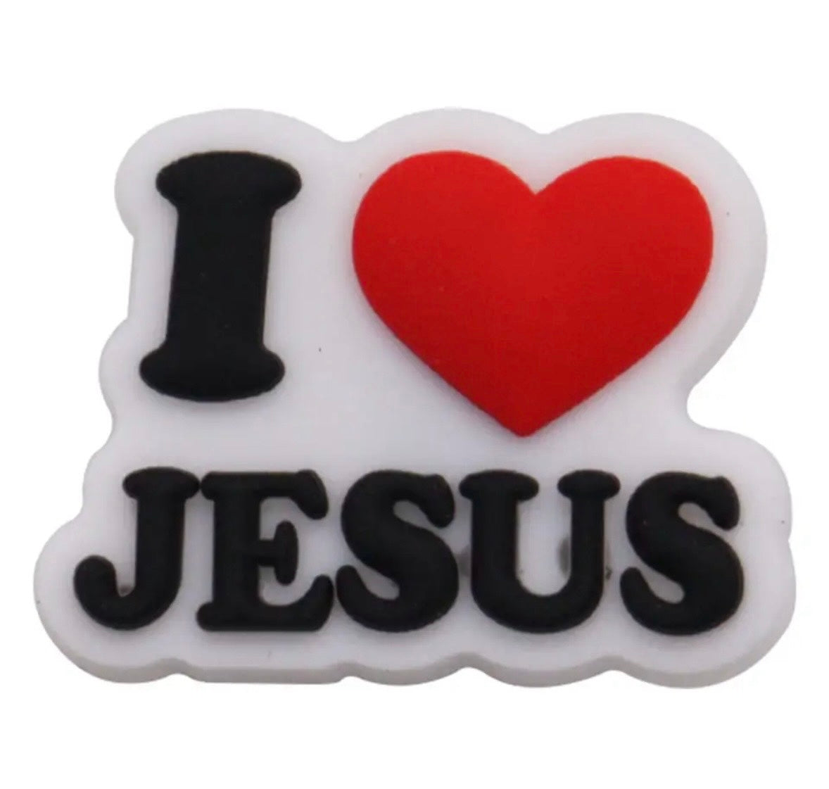 Religious I love Jesus Croc Charm