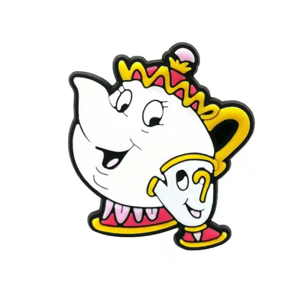 Mrs Potts and Chip Beauty Beast Croc Charm