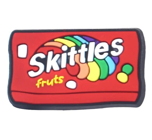 Skittles sweets croc shoe charm