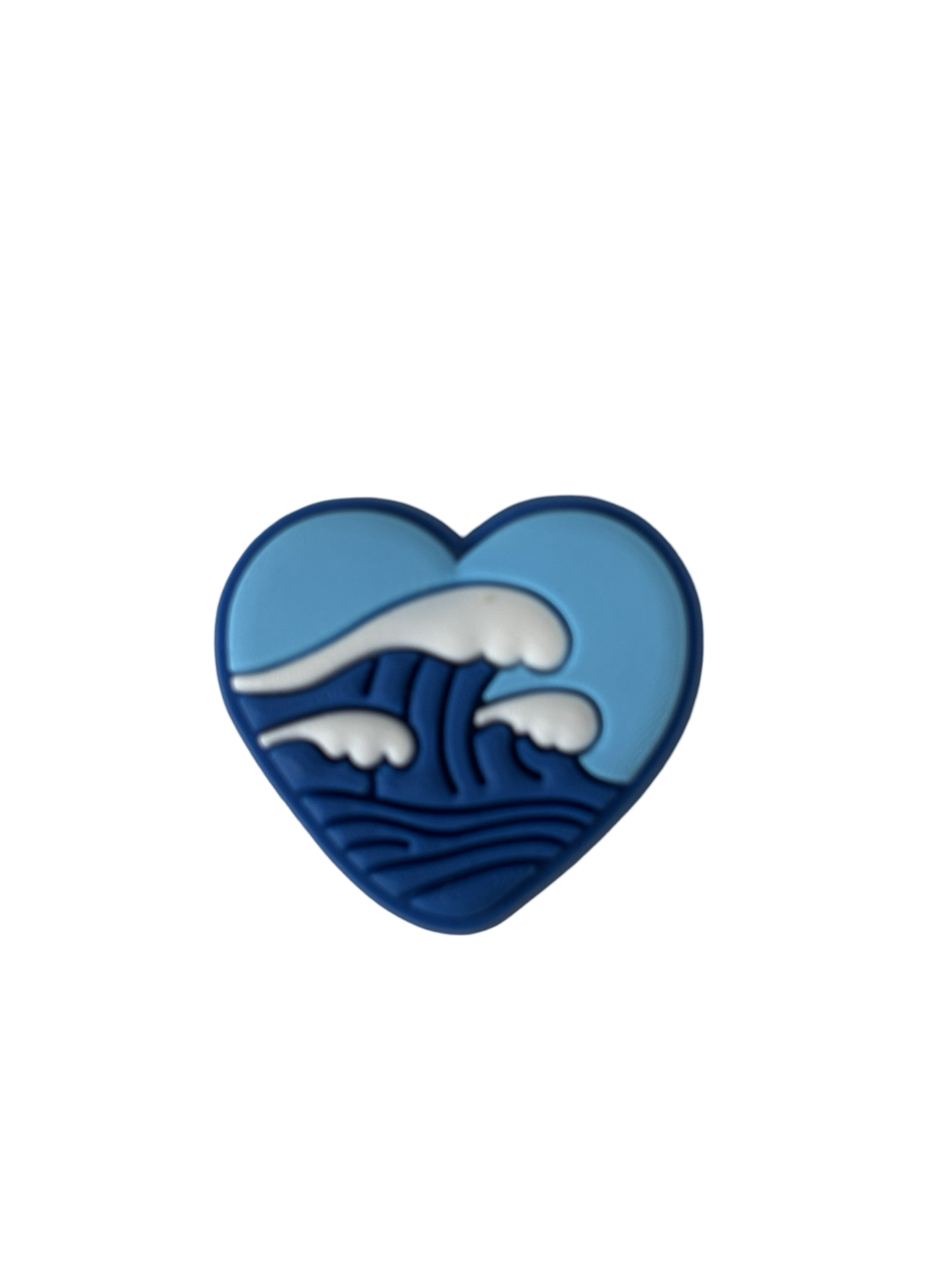 Sea Heart Croc Charm