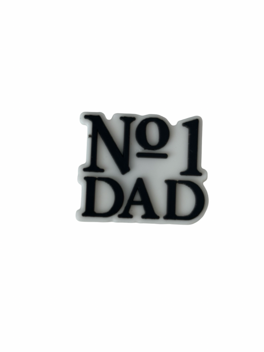 No.1 Dad Croc Charm