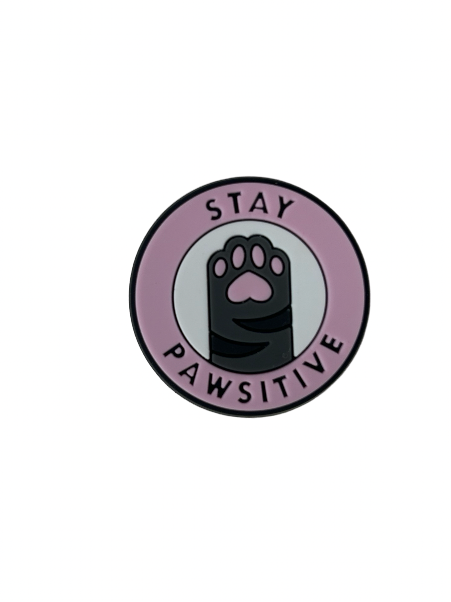 Cat Stay Pawsitive Croc Charm