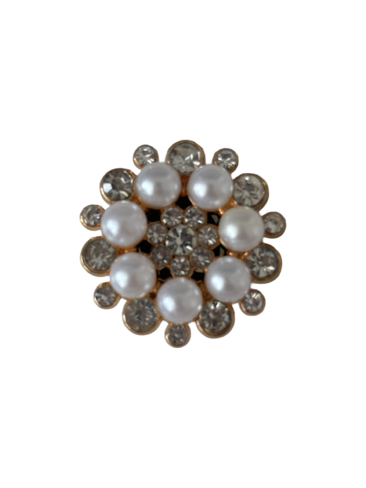 Pearl & Diamond Croc Charm
