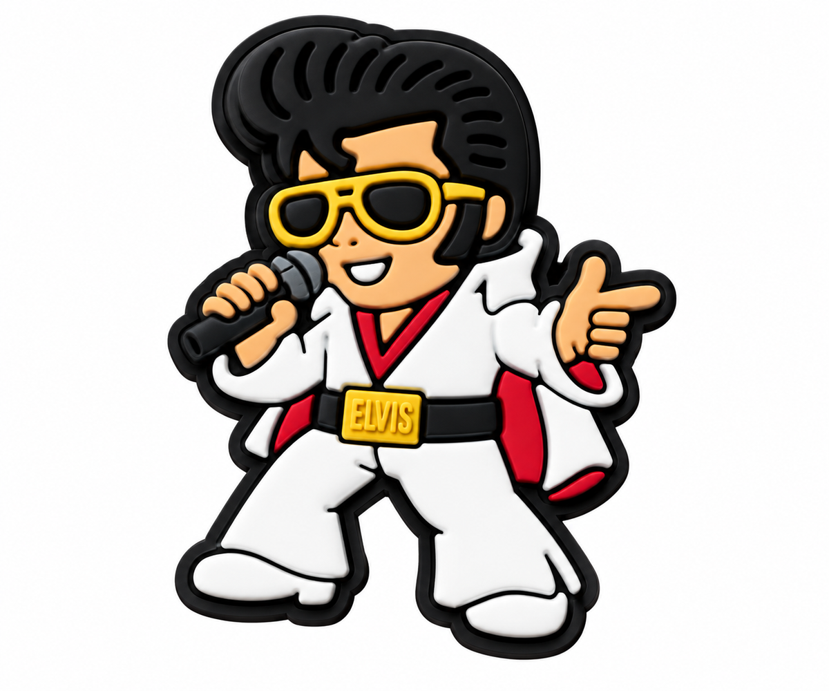 Elvis Croc Charm