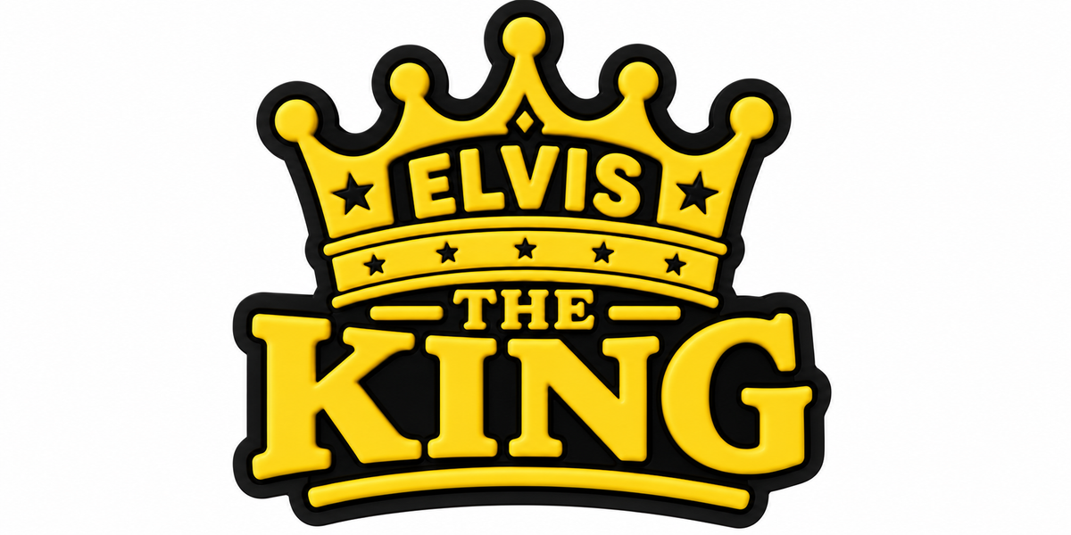 Elvis the King Croc Charm