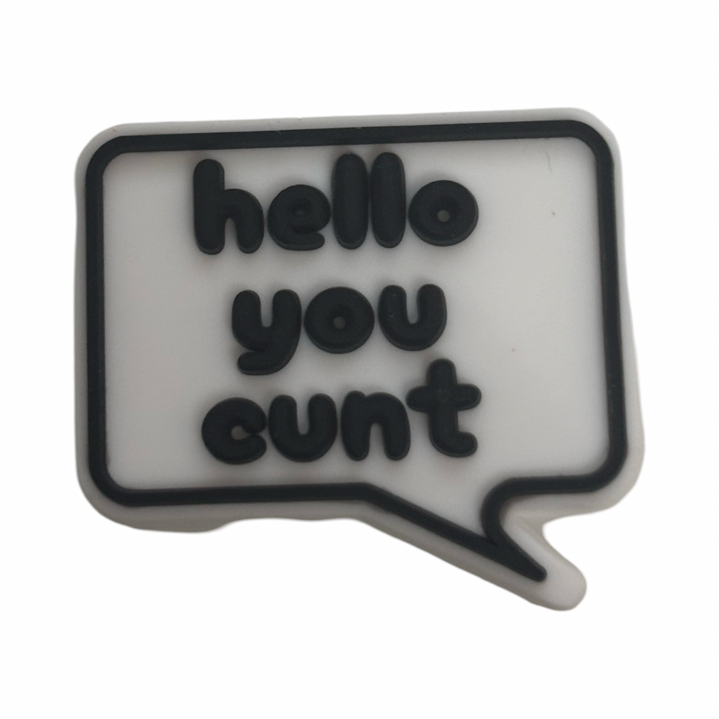 Hello You Cunt Croc Charm