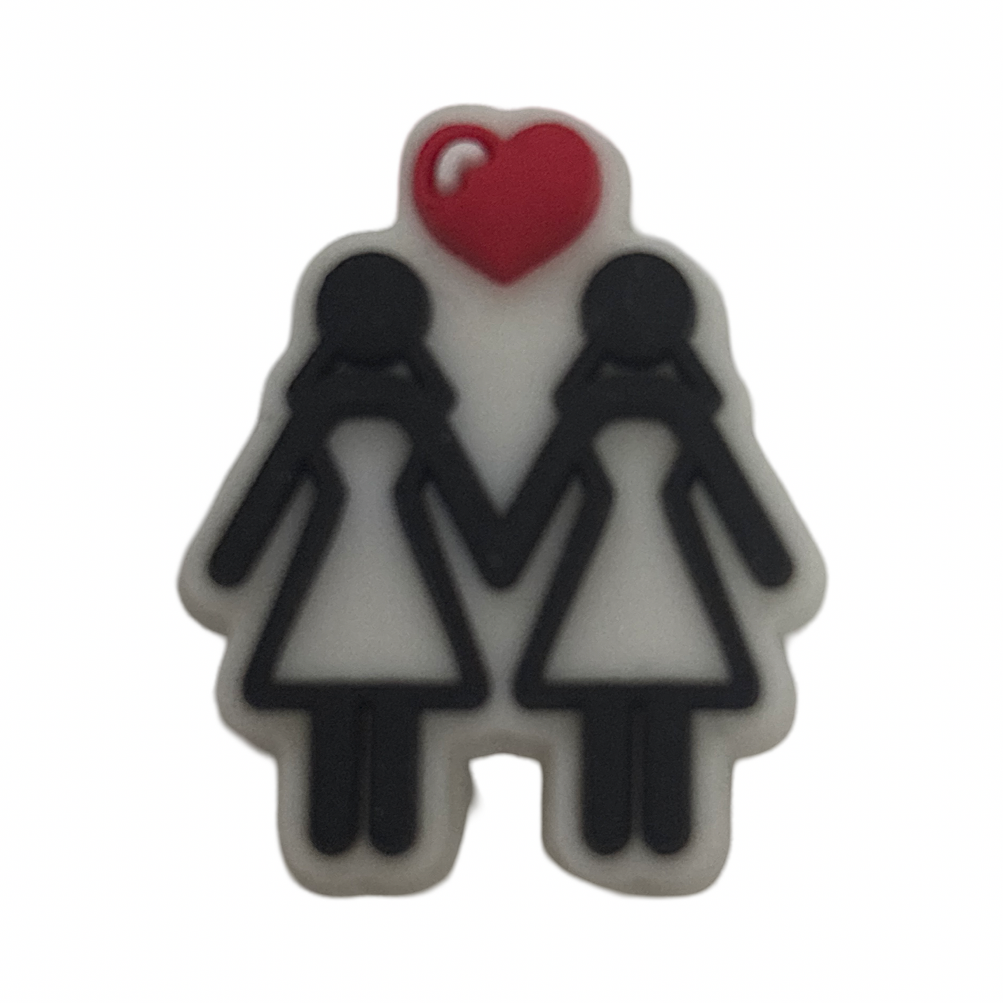 Lesbian Love Croc Charm