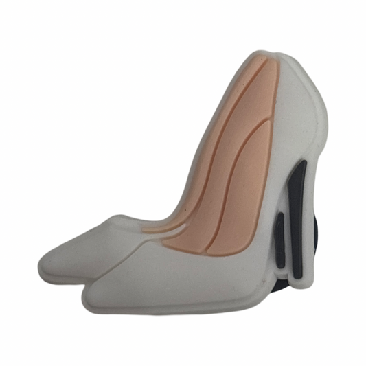 White stilettos Shoes Croc Charm