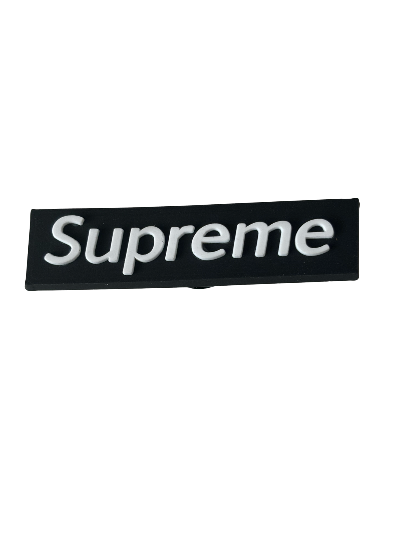 Black Supreme Croc Charm