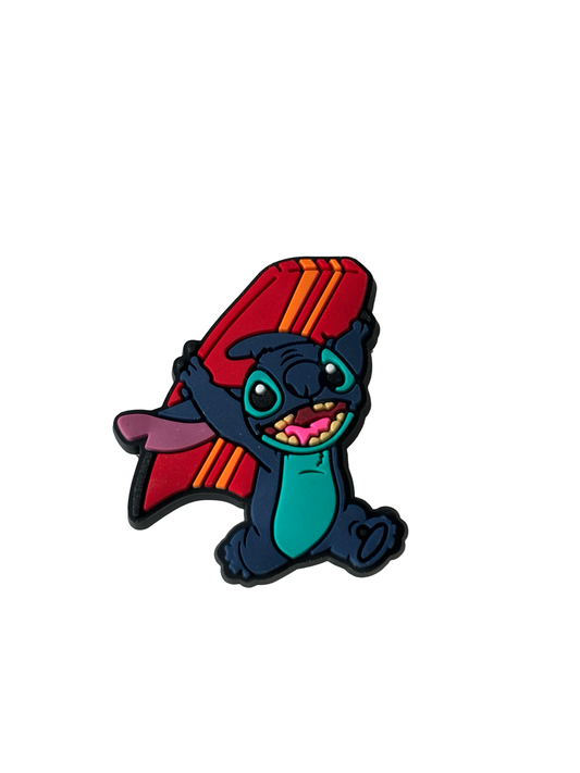 Lilo & Stitch Croc Charm Surfing