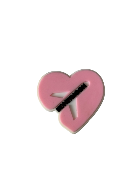 Honeymoon Airplane Heart Croc Charm