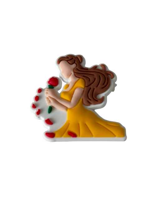 Belle Beauty & The Beast Croc Charm