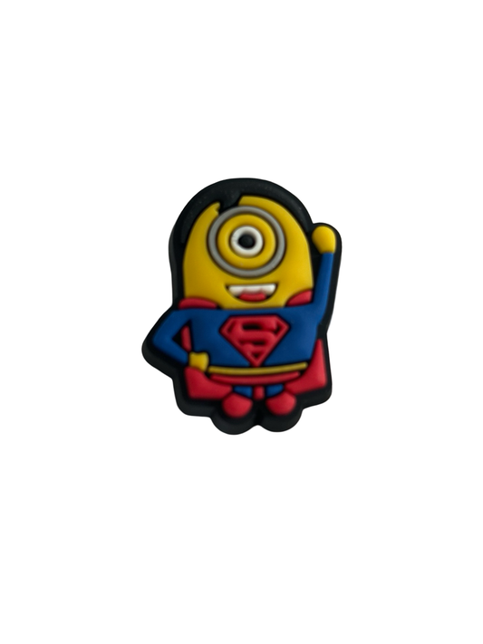 Superman Minion Croc Charm