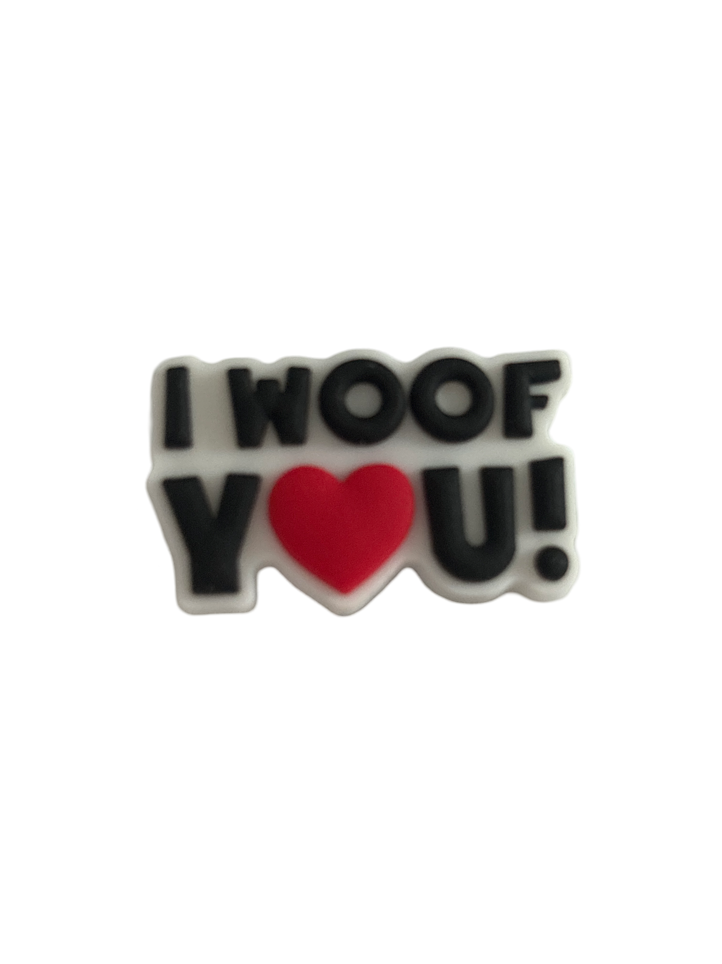 I Woof You Dog Croc Charm