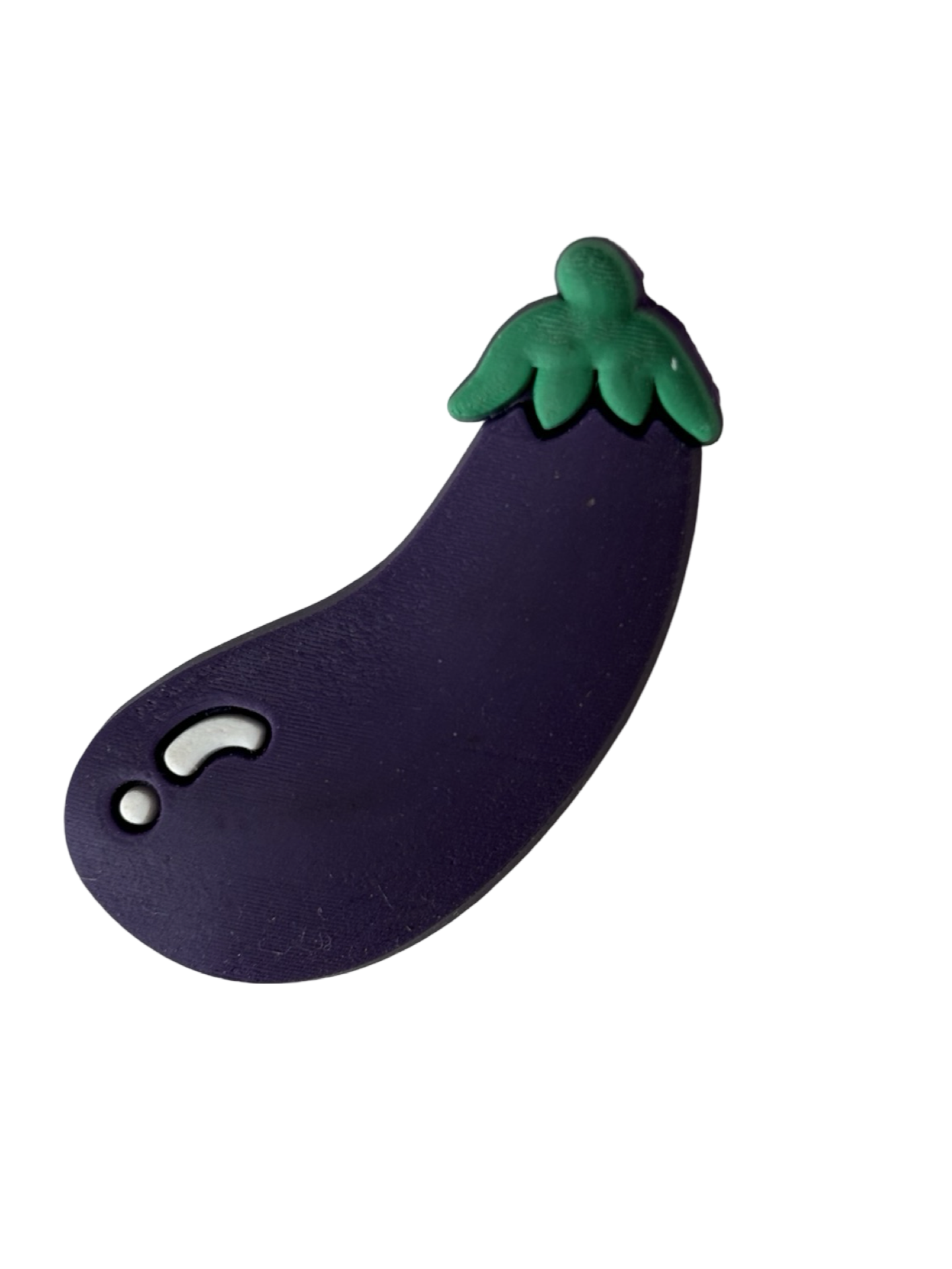 Aubergine Croc Charm