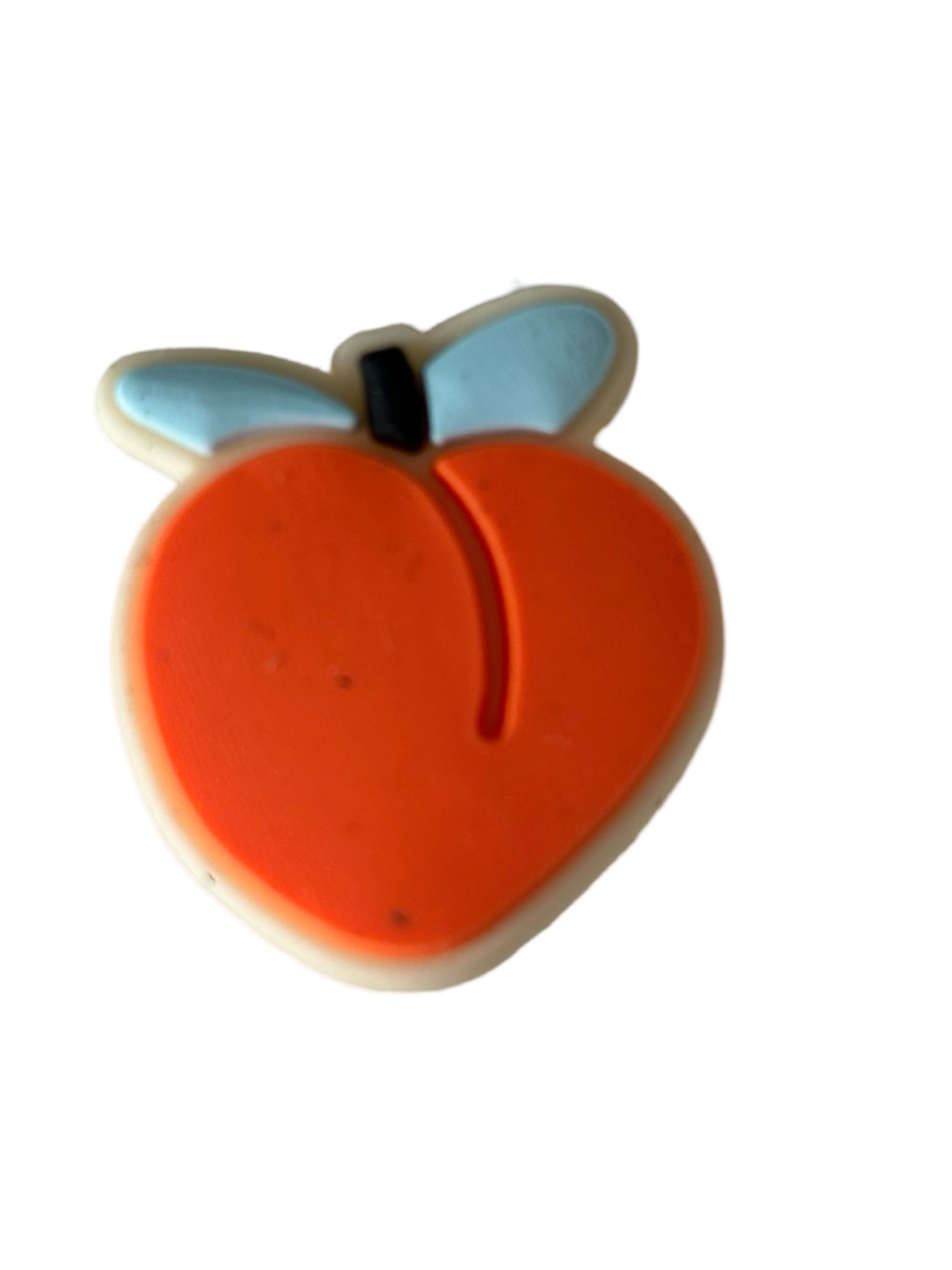 Peach Croc Charm