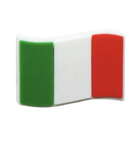 Croc shoe charm Italian flag Italy
