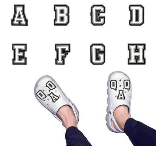 Croc shoe charm letters alphabet
