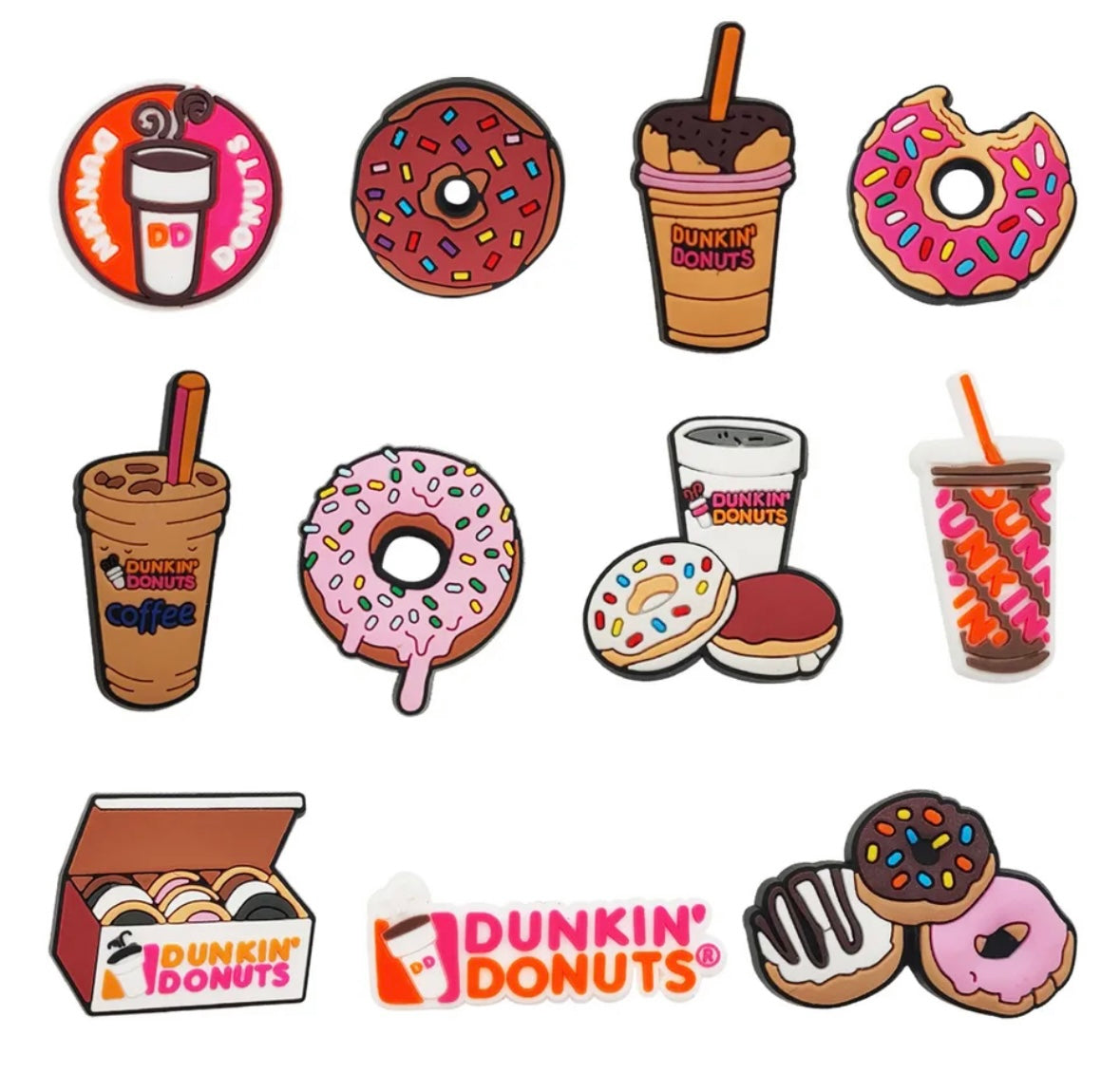 Dunkin Donuts Bundle Croc Charms