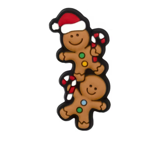 Gingerbread Man Christmas Croc Charm