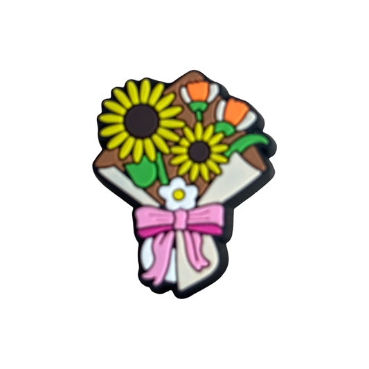 Bouquet Flowers Sunflower Croc Charm
