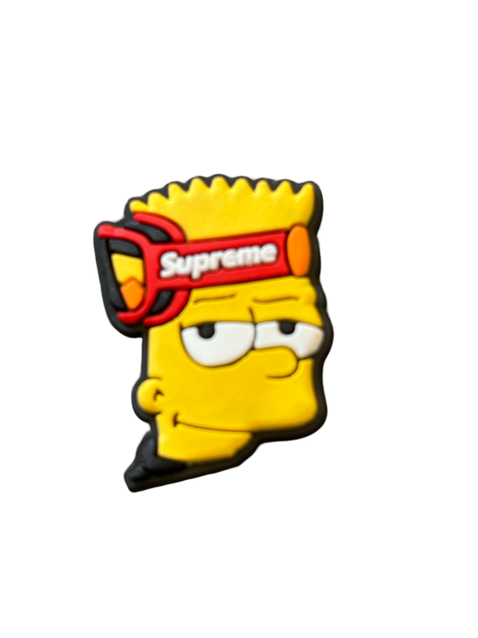 Bart Simpson Supreme Croc charm