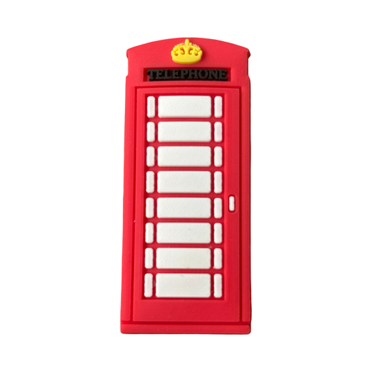 British Telephone Box Croc Charm