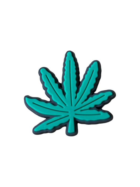 Marijuana Leaf Croc Charm