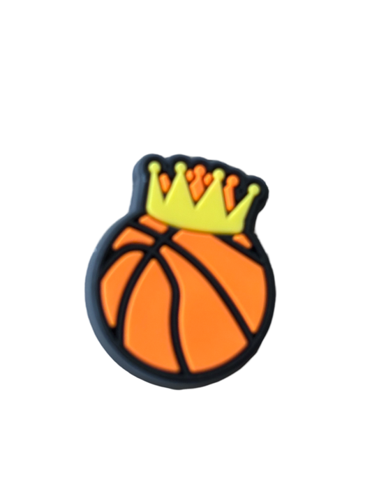 Basketball King Croc Charm