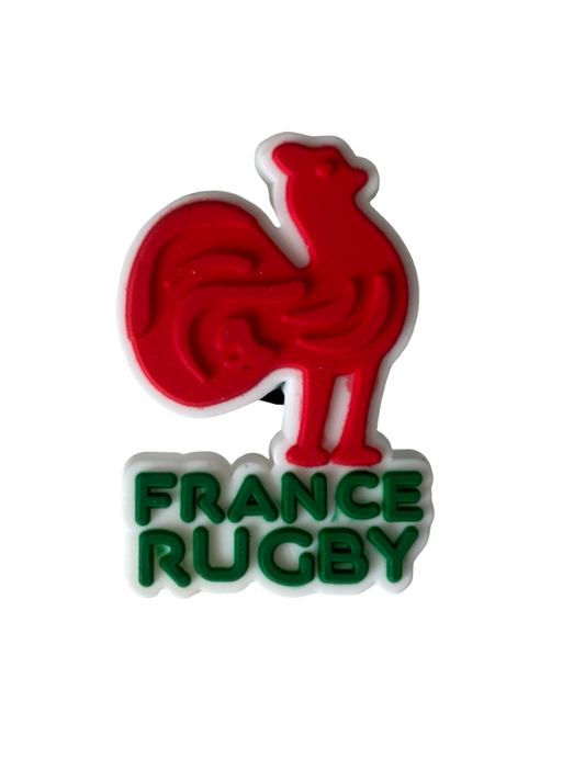 French Rugby Croc Charm