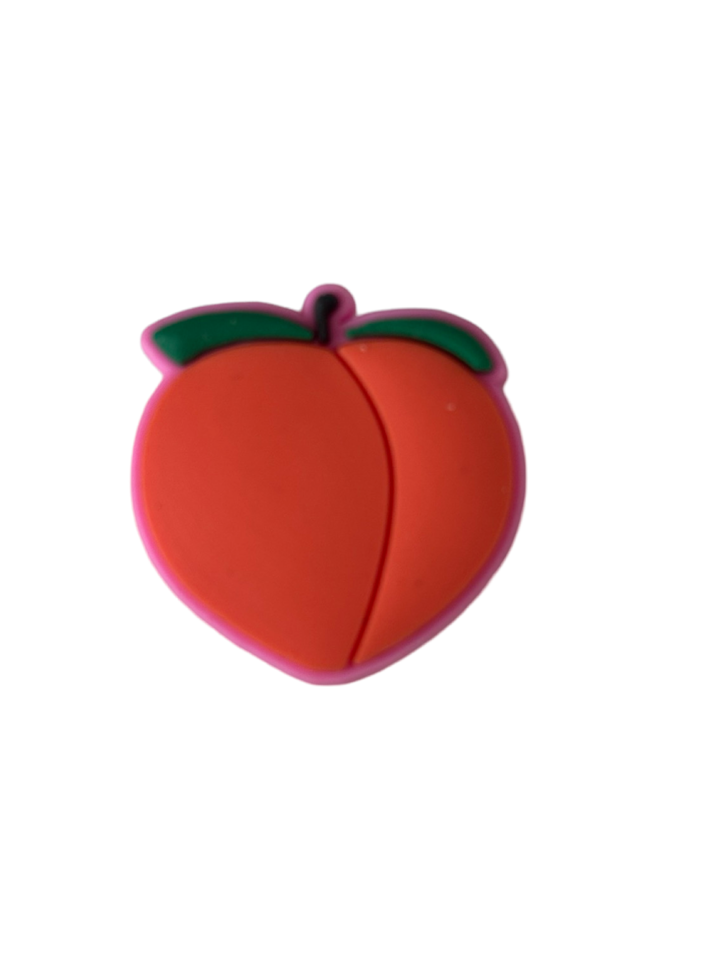 Peach Croc Charm