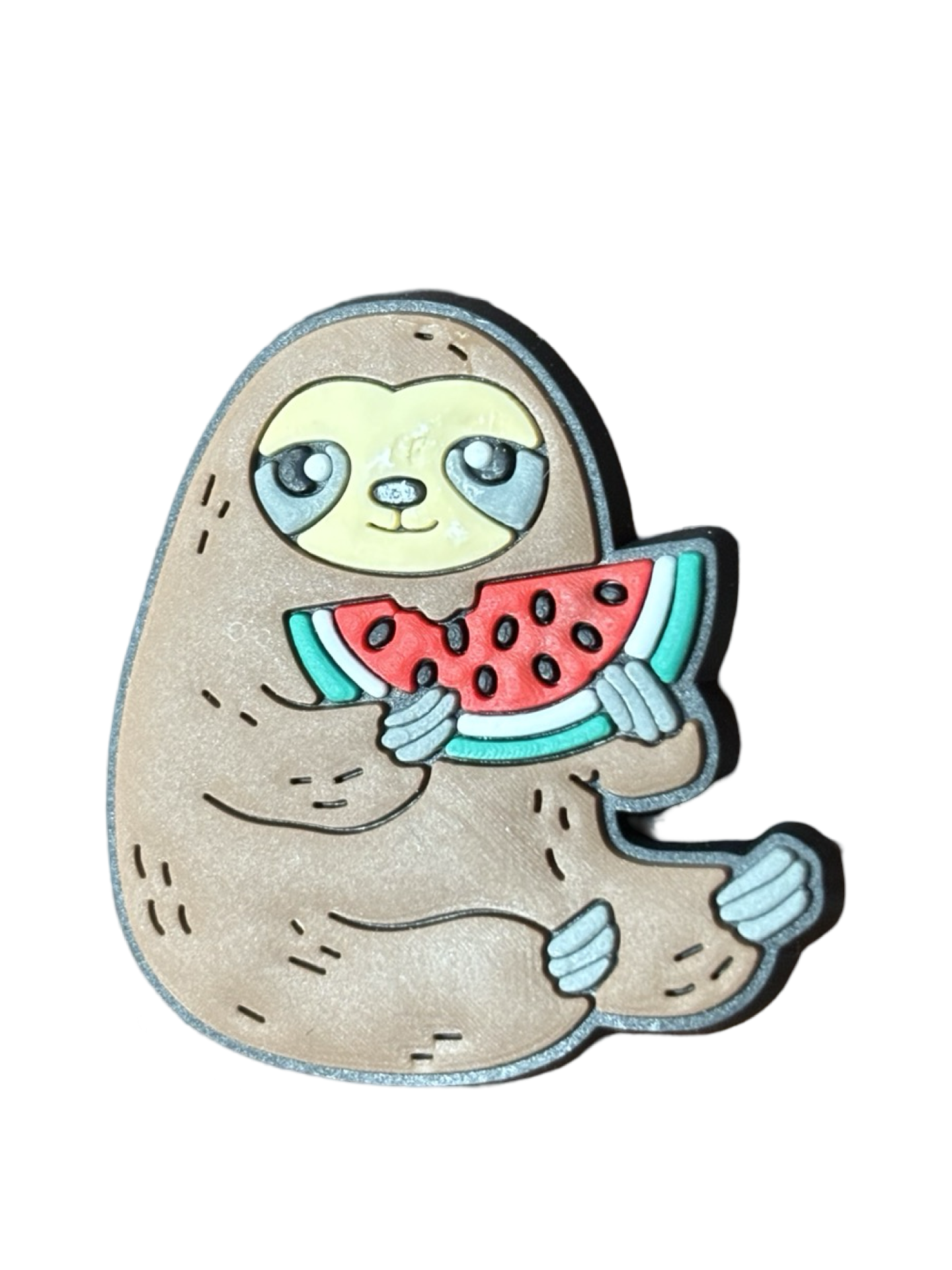 Sloth Watermelon Croc Charm