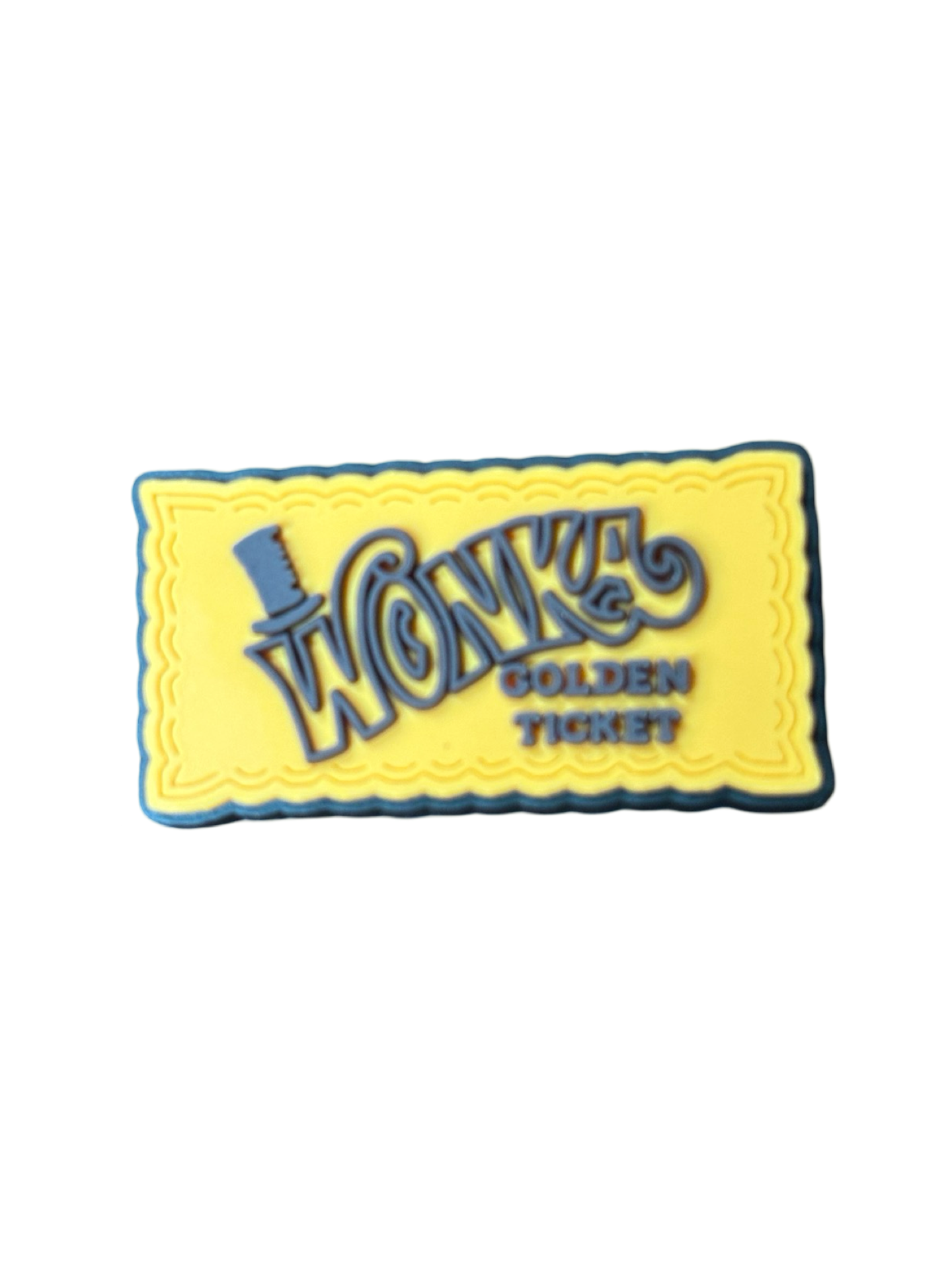 Wonka Golden Ticket Croc Charm