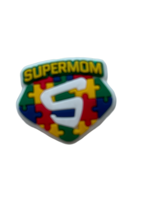 Autism Supermom Croc Charm