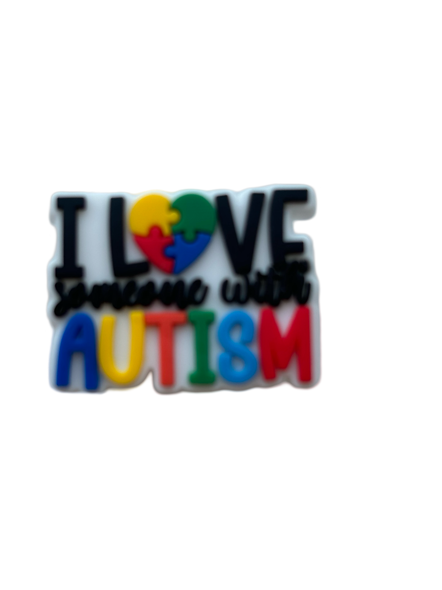 I Love Someone With Autism Croc Charm