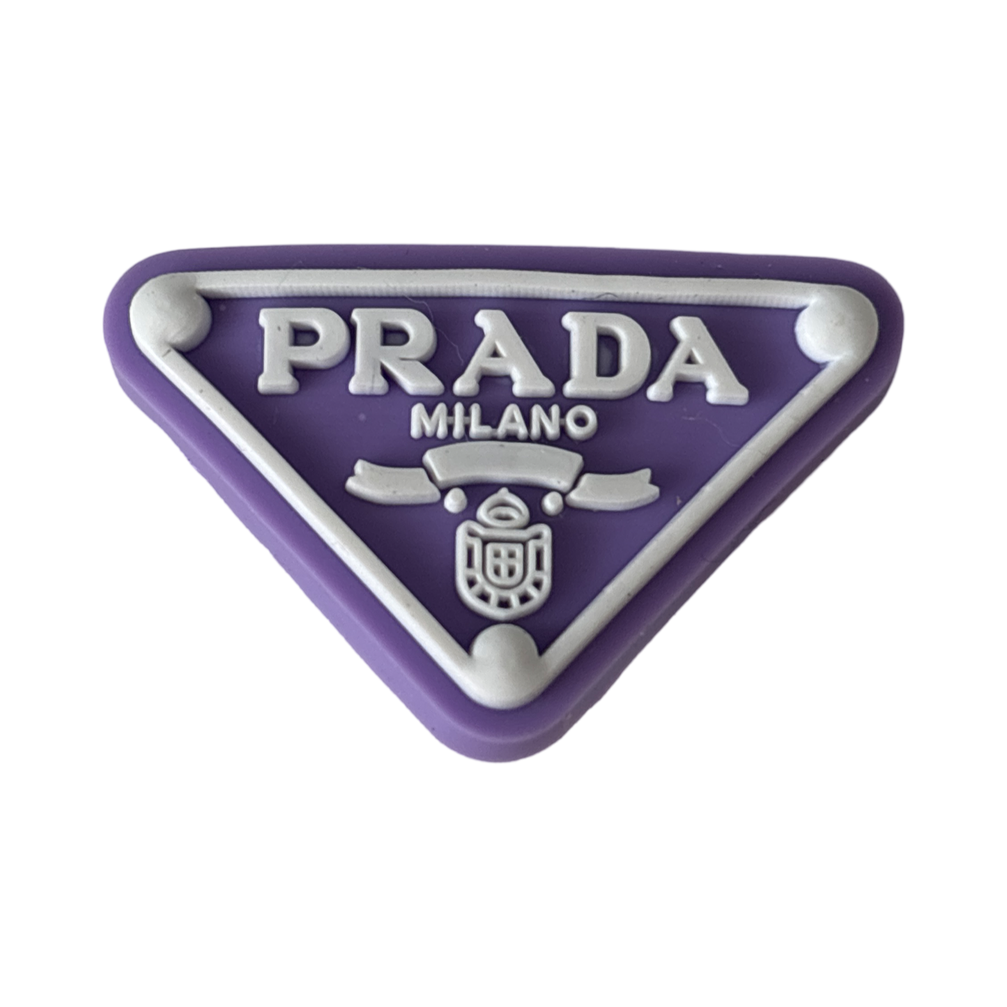 Purple Prada Croc Charm