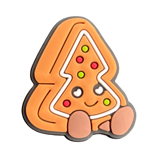 Gingerbread Christmas Croc Charm