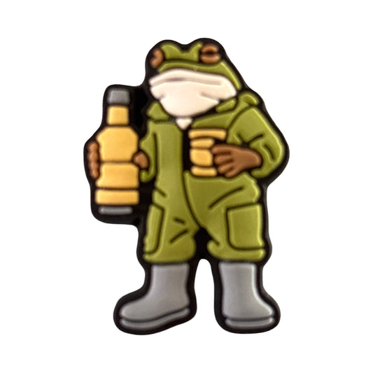 Drinking Toad Frog Croc Charm