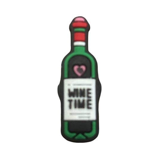 Wine Time Croc Charm