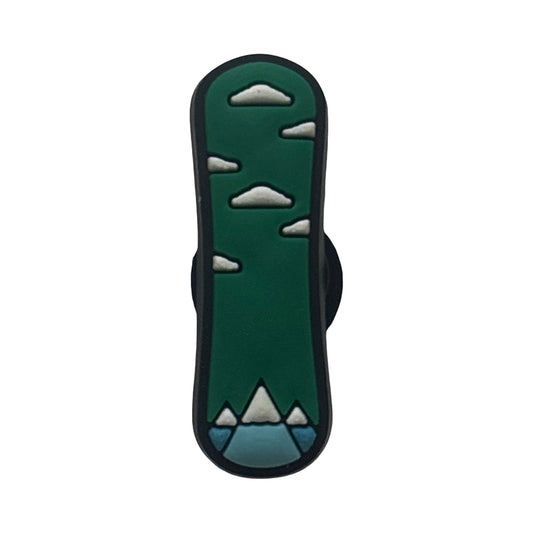 Snowboarding Croc Charm