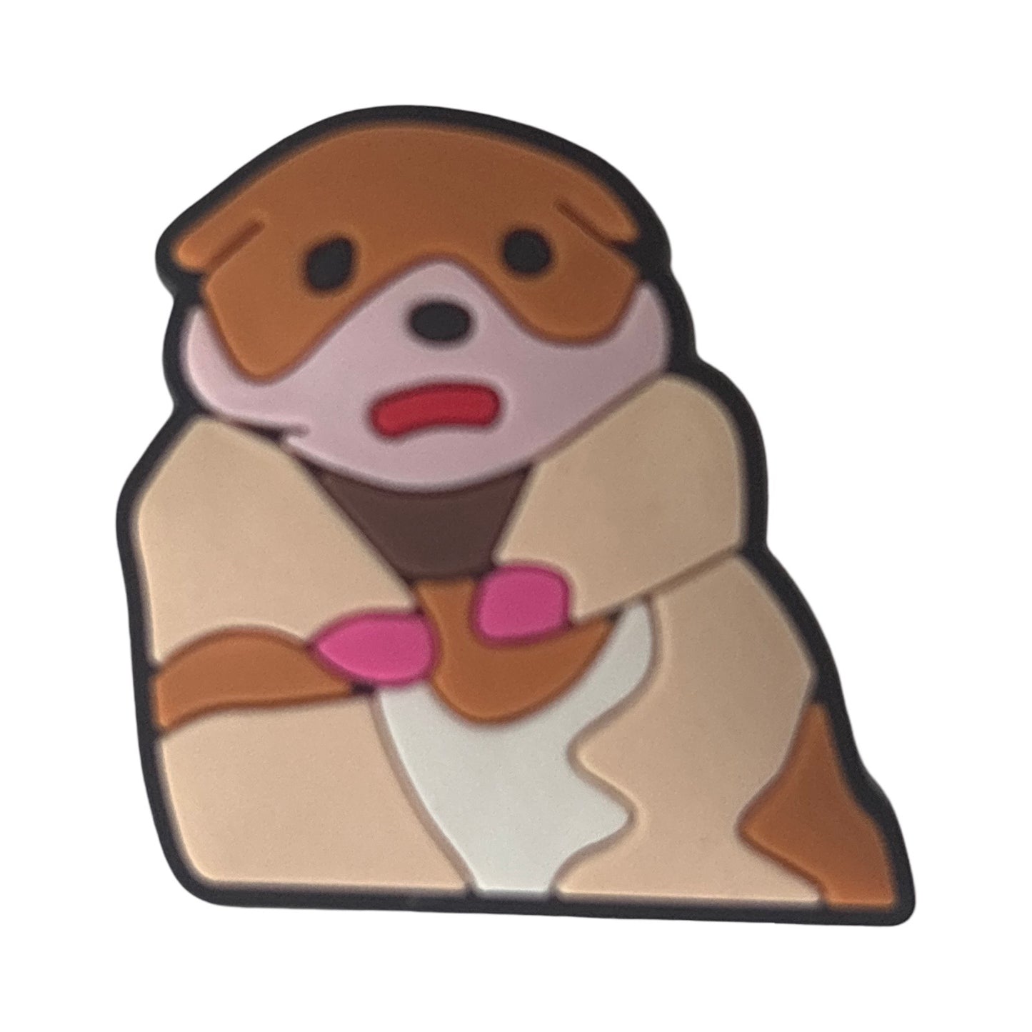 Scared Hamster Croc Charm